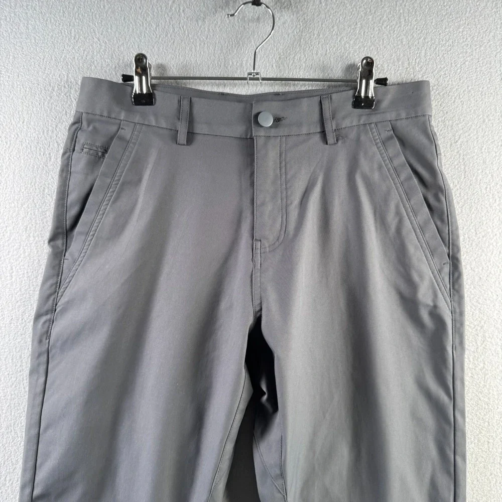 Marcus Pierce Pants Mens 31x30 (Fits 31x29) Renegade Gray Performance Chino